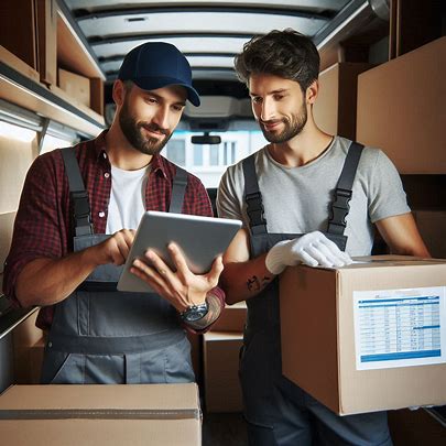 movers using app to check schedules